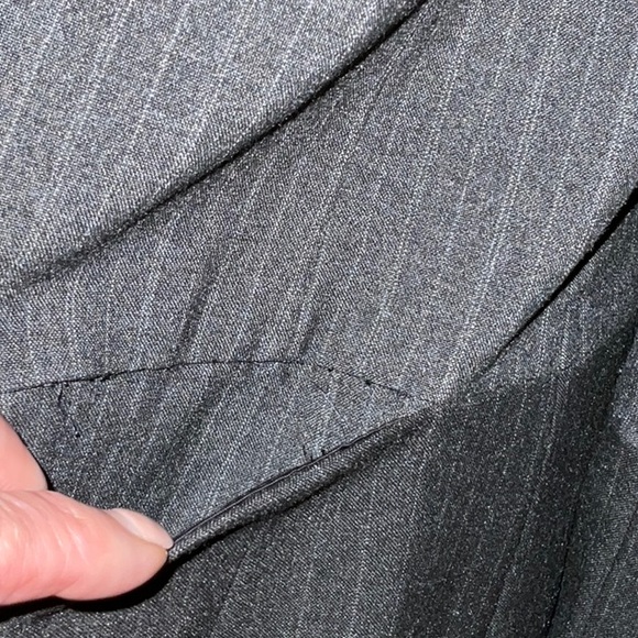 Josephine Chaus Washable Fully Lined Two Pocket Two Button Stripe & Solid Blazer - Picture 8 of 16